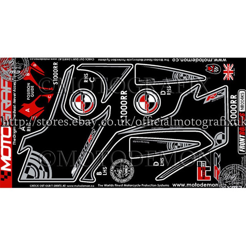 NB004KS FRONT BODY PAD MOTO GRAFIX (モトグラフィックス) 適合車種BMW S1000RR(09-11)   NB004KS