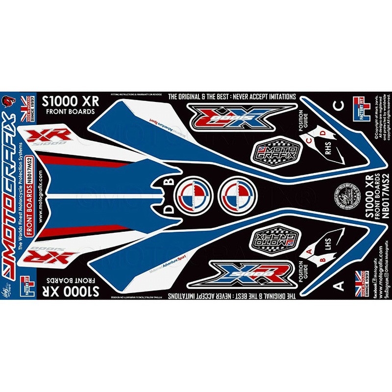 NB017MS2 FRONT BODY PAD 1個 MOTO GRAFIX (モトグラフィックス) 【通販モノタロウ】