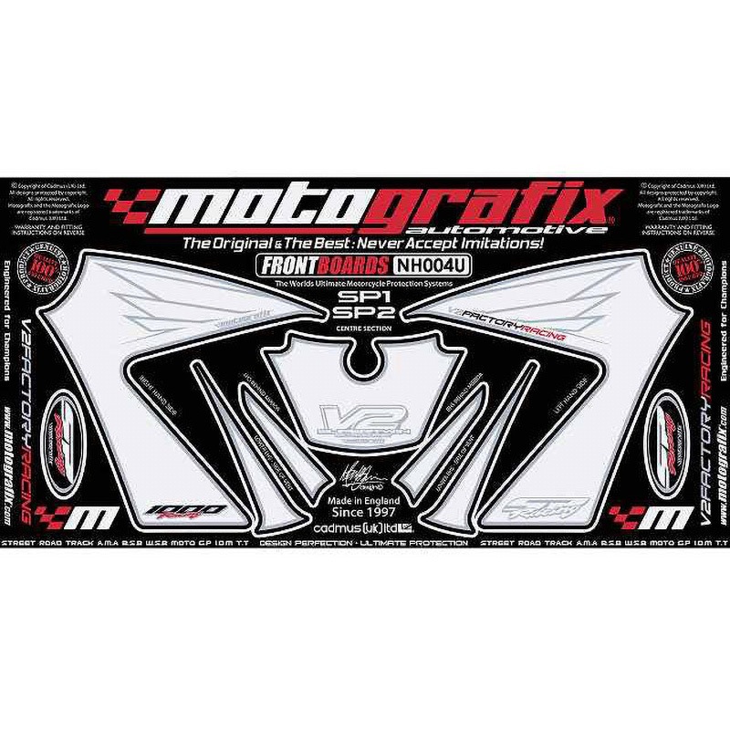 NH004U FRONT BODY PAD MOTO GRAFIX (モトグラフィックス) 適合車種HONDA VTR1000SP-1， SP-2(99-05)   NH004U