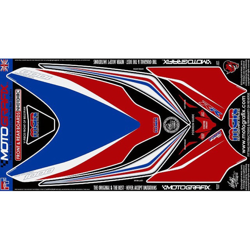 NH010HRC FRONT/REAR BODY PAD MOTO GRAFIX (モトグラフィックス) 適合車種HONDA CBR1000RR-8， RR-9(08/09)   NH010HRC