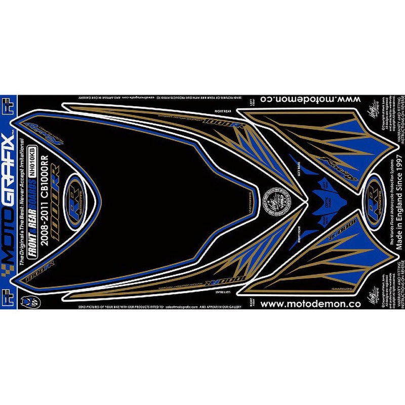 NH010KB FRONT/REAR BODY PAD MOTO GRAFIX (モトグラフィックス) 適合車種HONDA CBR1000RR-8， RR-9(08/09)   NH010KB
