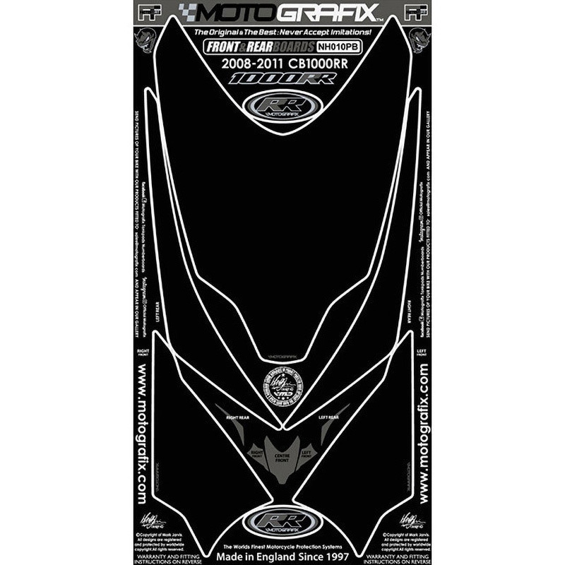 NH010PB FRONT/REAR BODY PAD MOTO GRAFIX (モトグラフィックス) 適合車種HONDA CBR1000RR-8， RR-9(08/09)   NH010PB
