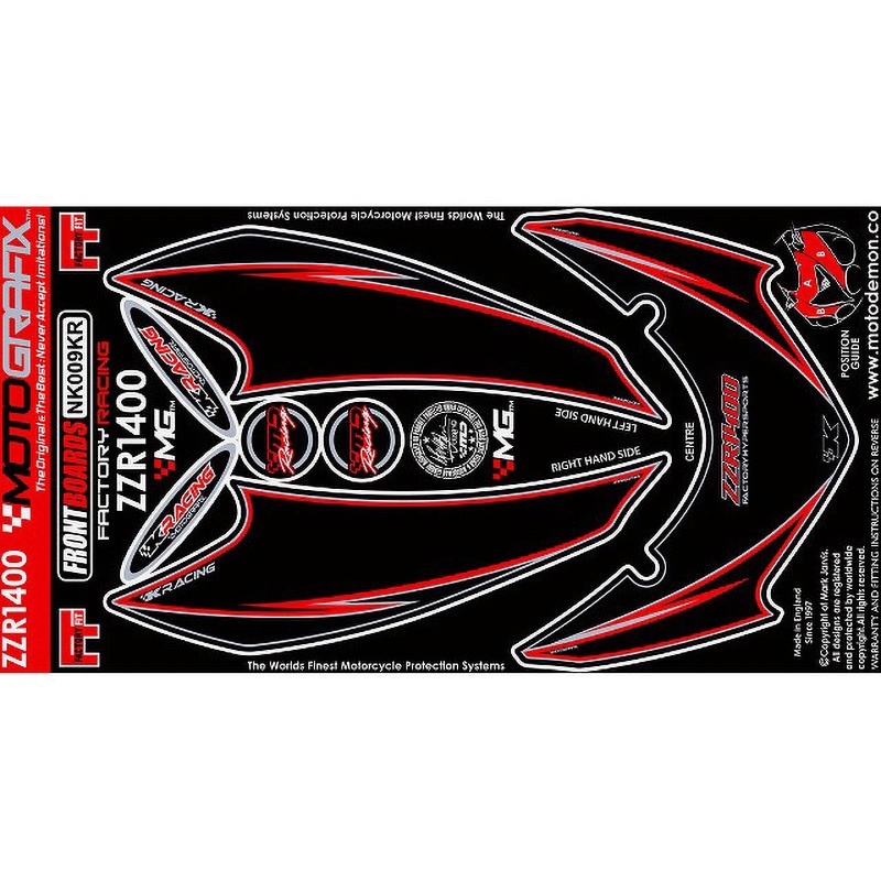 NK009KR FRONT BODY PAD MOTO GRAFIX (モトグラフィックス) 適合車種