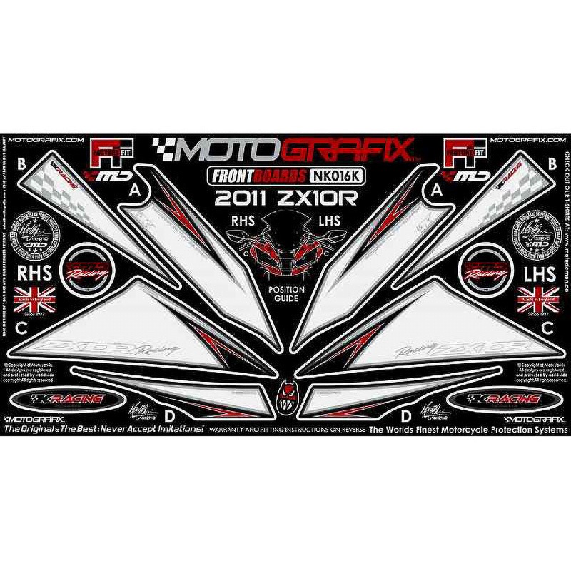 NK016K FRONT BODY PAD MOTO GRAFIX (モトグラフィックス) 適合車種
