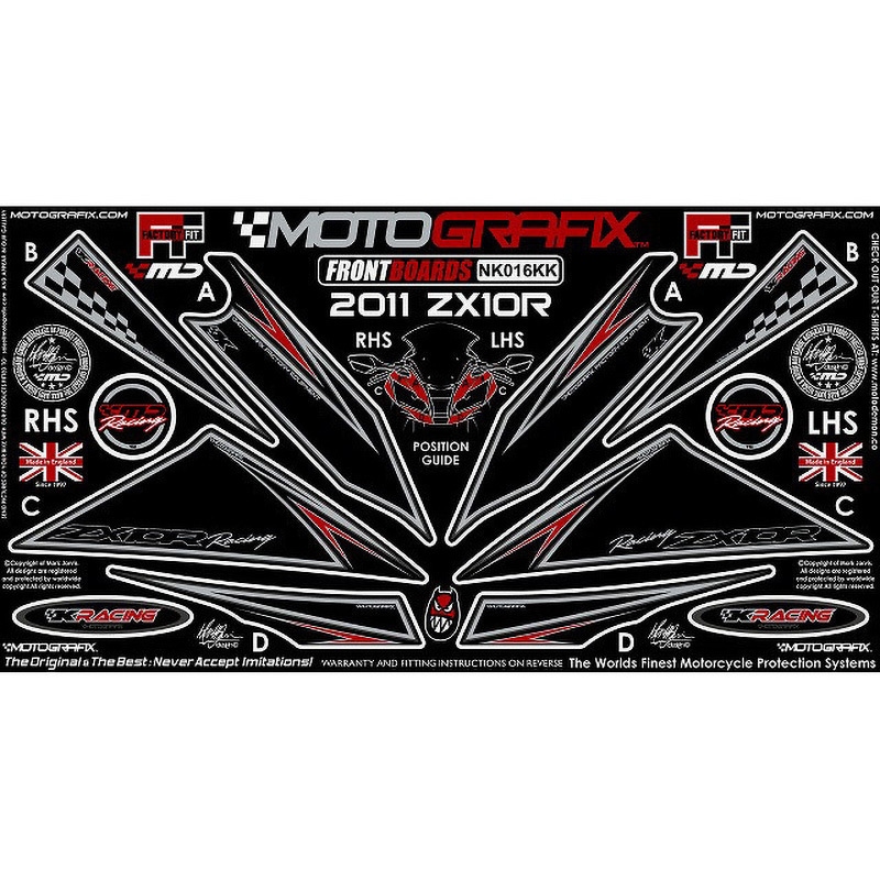 NK016KK FRONT BODY PAD MOTO GRAFIX (モトグラフィックス) 適合車種