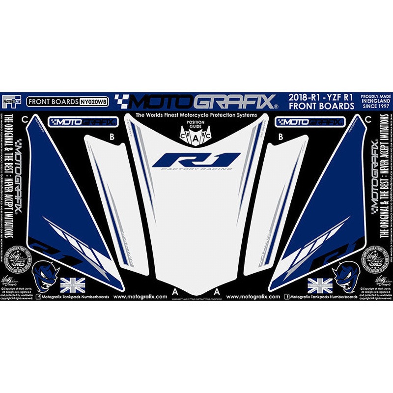 NY020WB FRONT BODY PAD MOTO GRAFIX (モトグラフィックス) 適合車種 