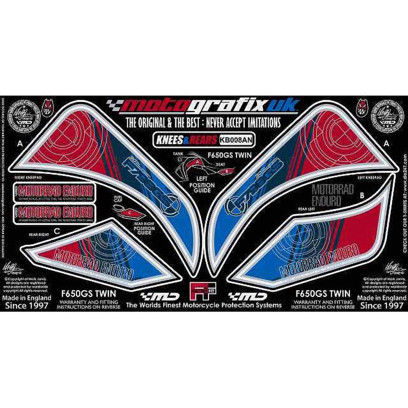 KB008AN KNEE BODY PAD MOTO GRAFIX (モトグラフィックス) 適合車種BMW F650GS TWIN(08-)   KB008AN