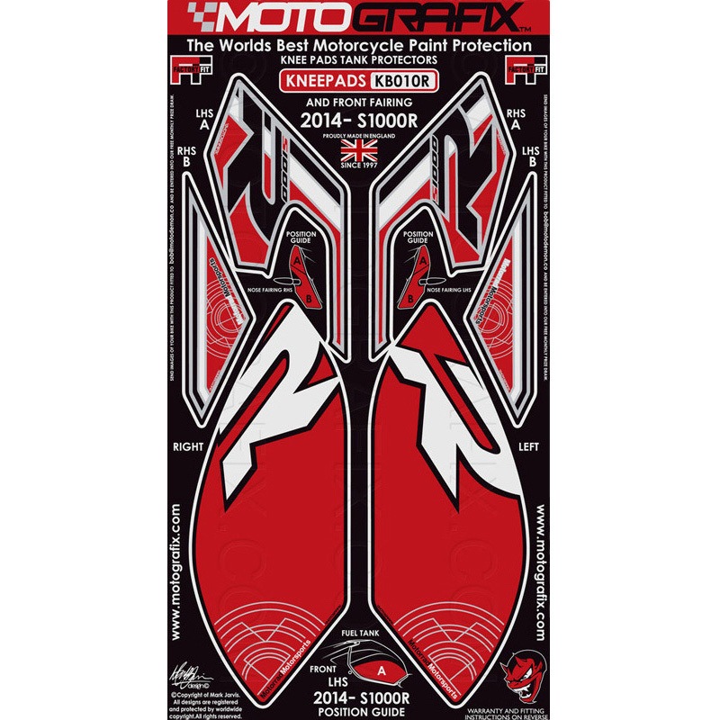 KB010R KNEE BODY PAD MOTO GRAFIX (モトグラフィックス) 適合車種BMW S1000R(14-)