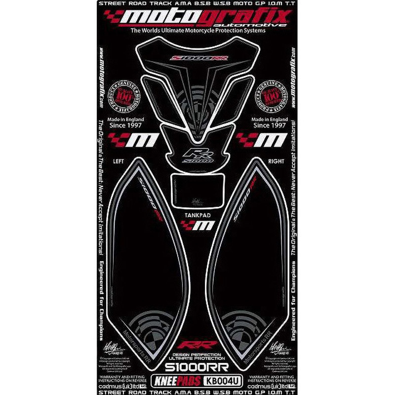 KB004U KNEE BODY PAD/TANK PAD MOTO GRAFIX (モトグラフィックス) 適合車種BMW S1000RR(09-11)   KB004U