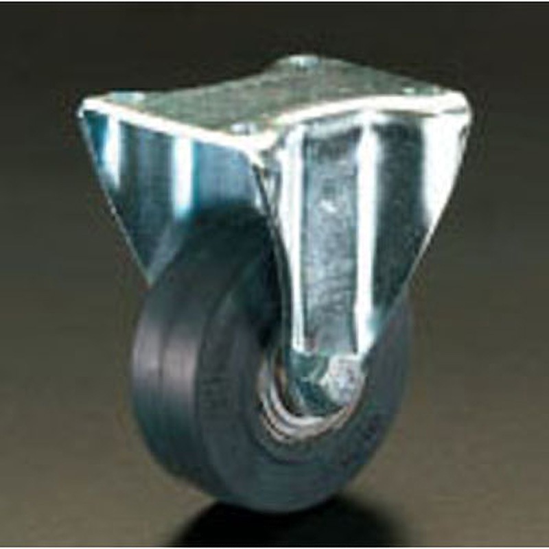 ESCO(エスコ) 200mm キャスター EA986GA-3 [ZES075902] ESCO エスコ 200mmキャスター(固定金具⁄ソフトラバー) EA986GA-3 200mm