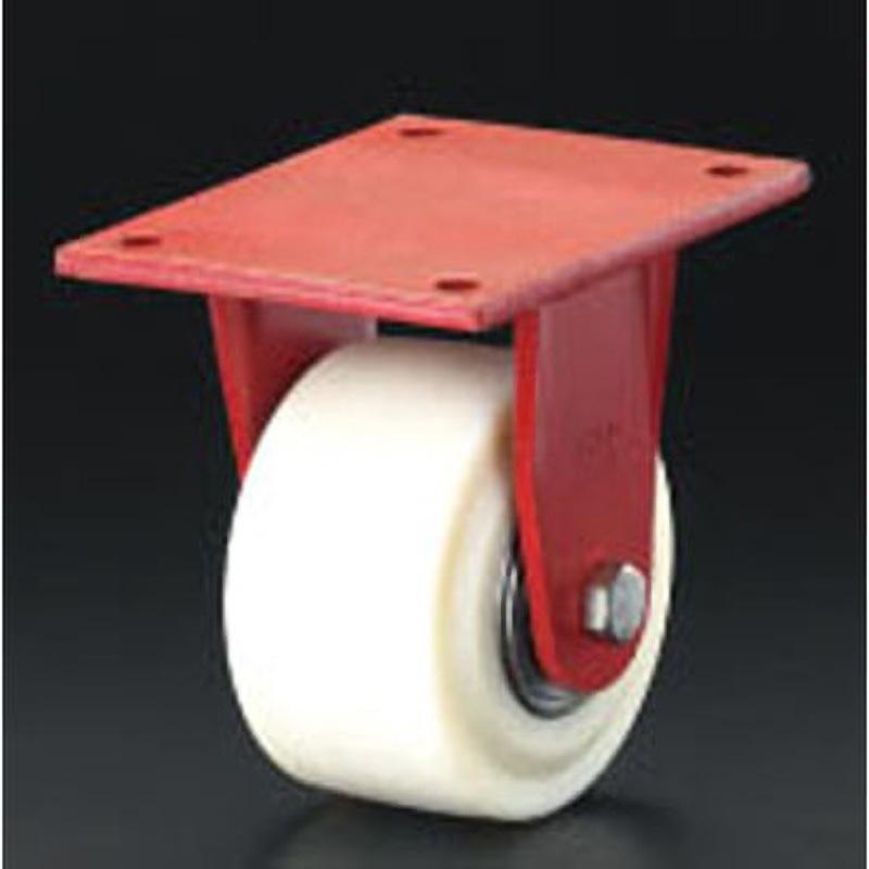 EA986KX-250 250mm 固定金具付 ナイロンキャスター エスコ 単輪 車輪幅80mm  EA986KX-250