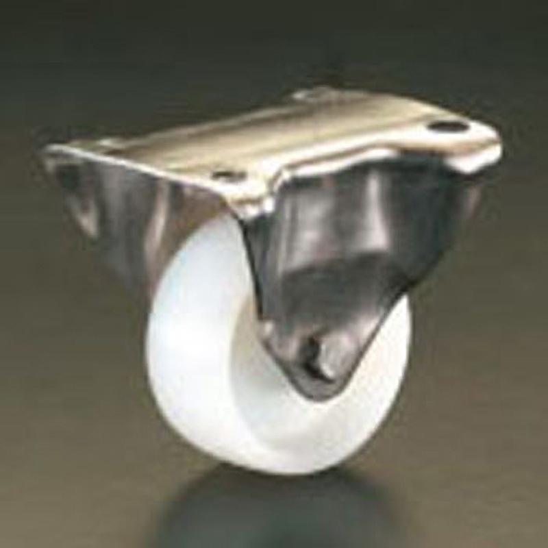 EA986LL-150 150mm ステンレス固定金具付キャスター エスコ ナイロン6車輪 単輪 車輪幅50mm  EA986LL-150 11,096円
