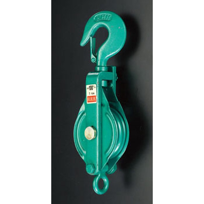 EA987HA-75A 強力型滑車[1車] エスコ ベケット付 荷重0.5t 車輪径75mm全長300mm  EA987HA-75A