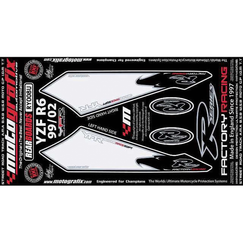 RY008U REAR BODY PAD MOTO GRAFIX (モトグラフィックス) 適合車種YAMAHA YZF-R6(96-03)   RY008U