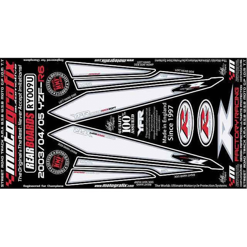 RY009U REAR BODY PAD MOTO GRAFIX (モトグラフィックス) 適合車種YAMAHA YZF-R6(02-05)   RY009U