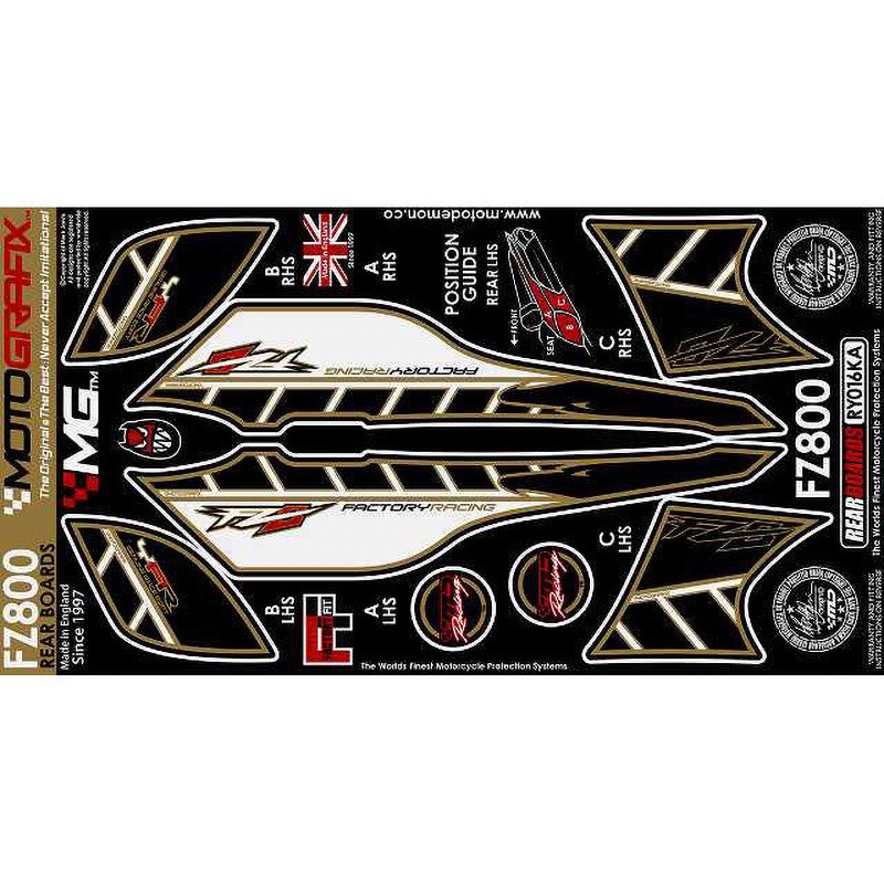 RY016KA REAR BODY PAD MOTO GRAFIX (モトグラフィックス) 適合車種YAMAHA FZ8(10-)   RY016KA 11,535円