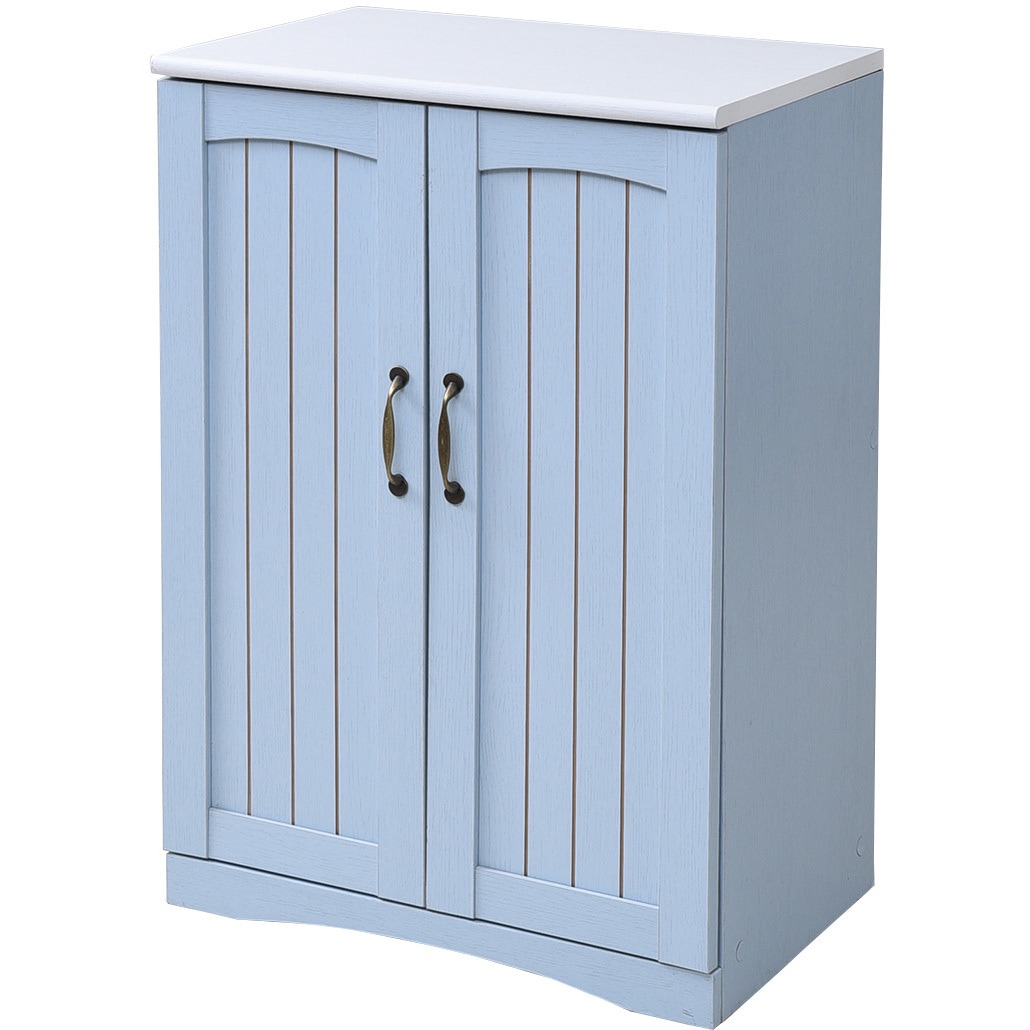 FFC-0002 フレンチカントリー キャビネット 扉付き 木製 収納棚