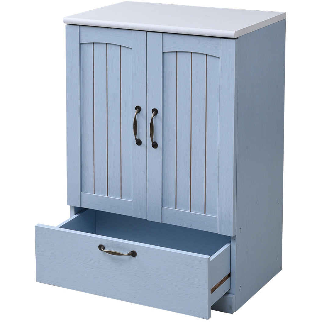 FFC-0003 フレンチカントリー チェスト 扉付き 引き出し付き