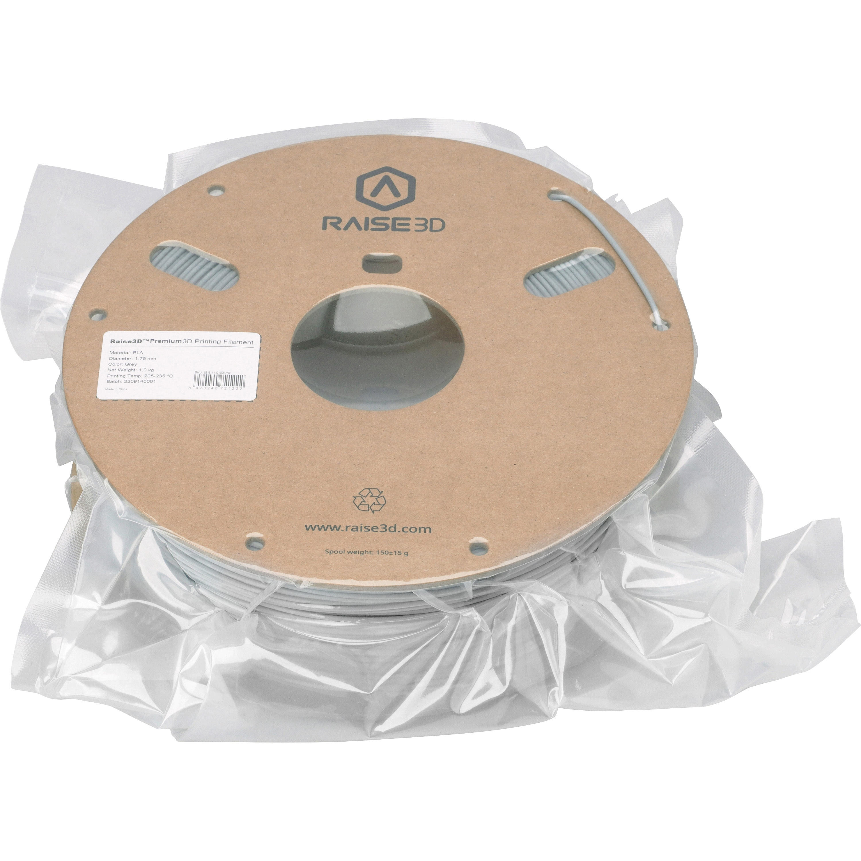 RP-22-07 Raise3D純正プレミアムPLAフィラメント(灰)(1000g) Raise3D 1
