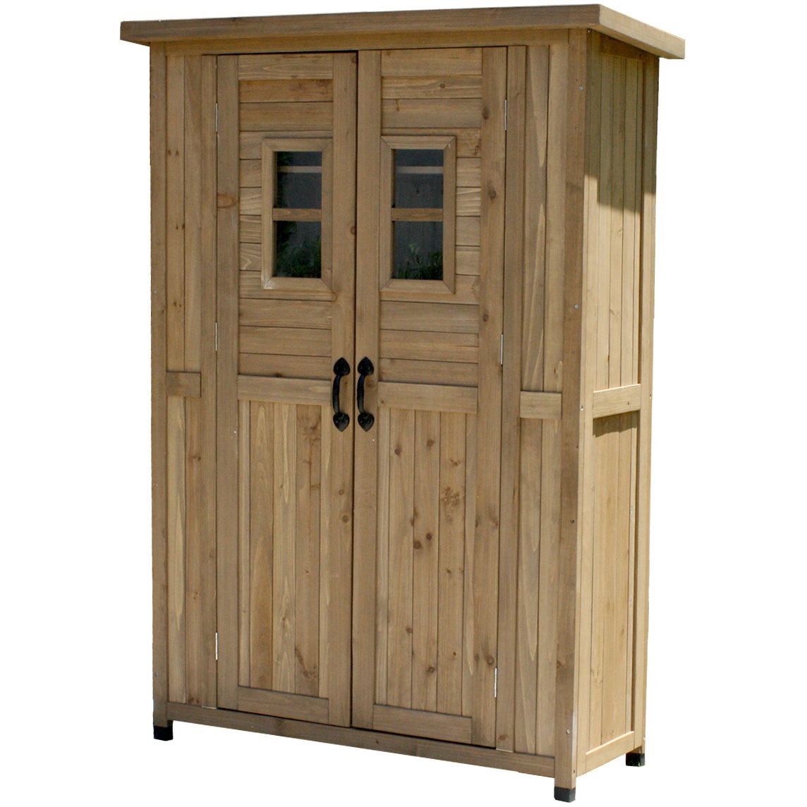 住まいスタイル 天然木製カントリー小屋 薄型 ライトブラウン KCSL1260LBR メーカー直送