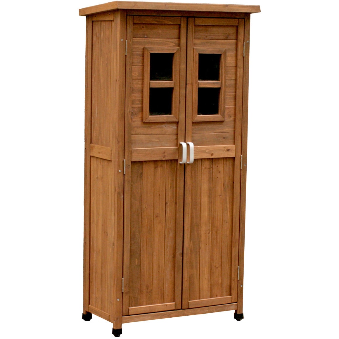 SPG-001 ベランダ薄型収納庫1600 住まいスタイル ライトブラウン色 間口800mm奥行400mm  SPG-001