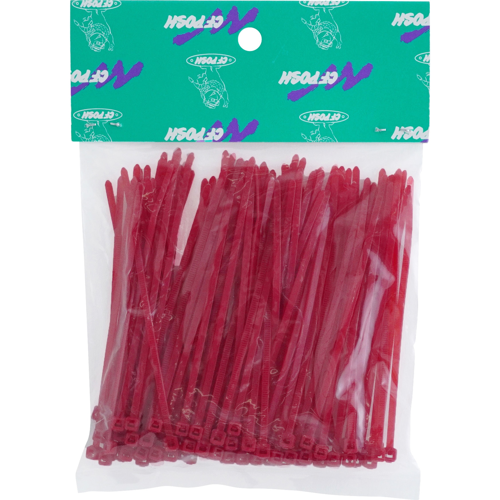 800242 インシュロック POSH Faith 赤色 1セット(100本) - 【通販