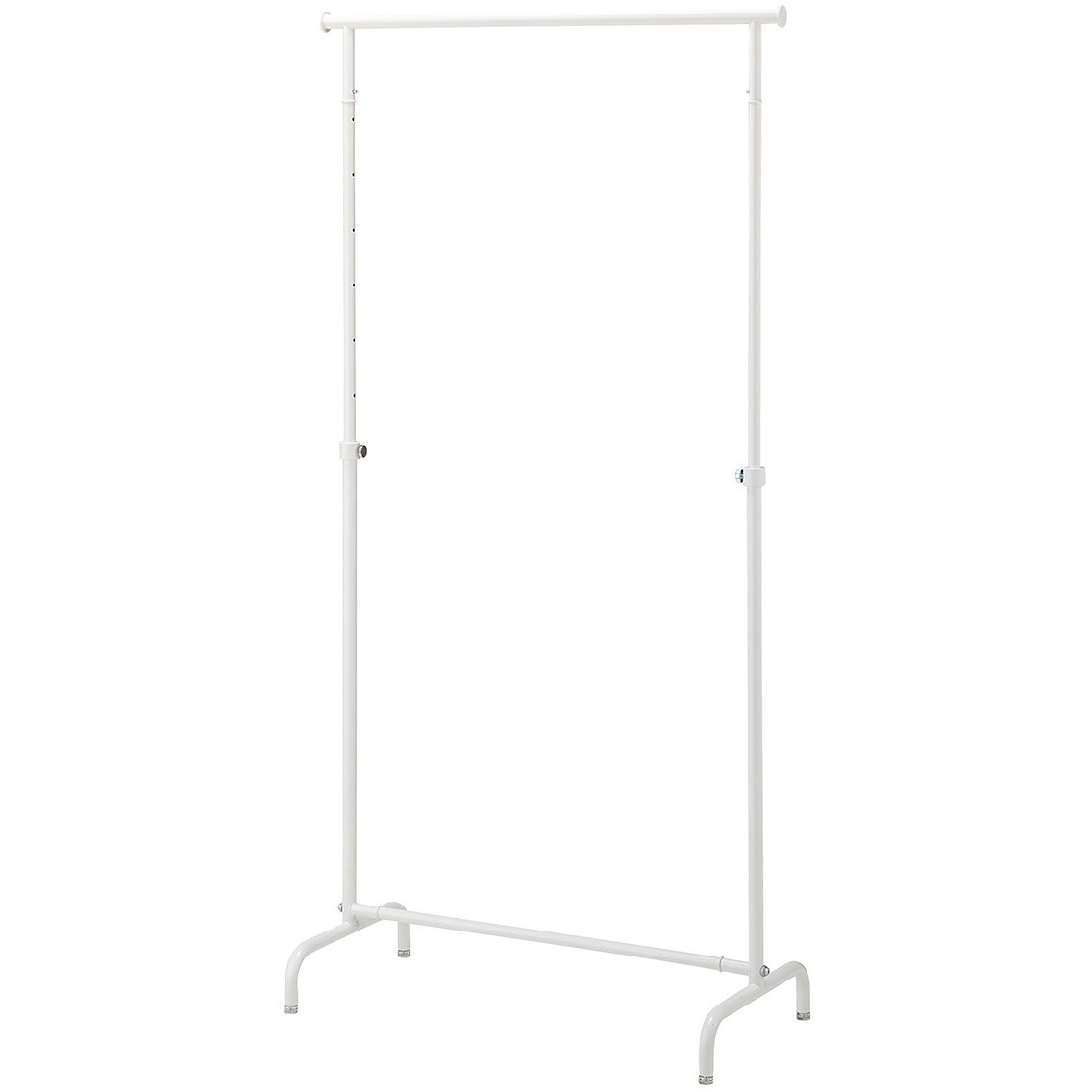 2160-236 オーバーハングタイプ ハンガーラック 丸パイプ ストア・エキスプレス スチール/粉体塗装 ホワイト色   2160-236