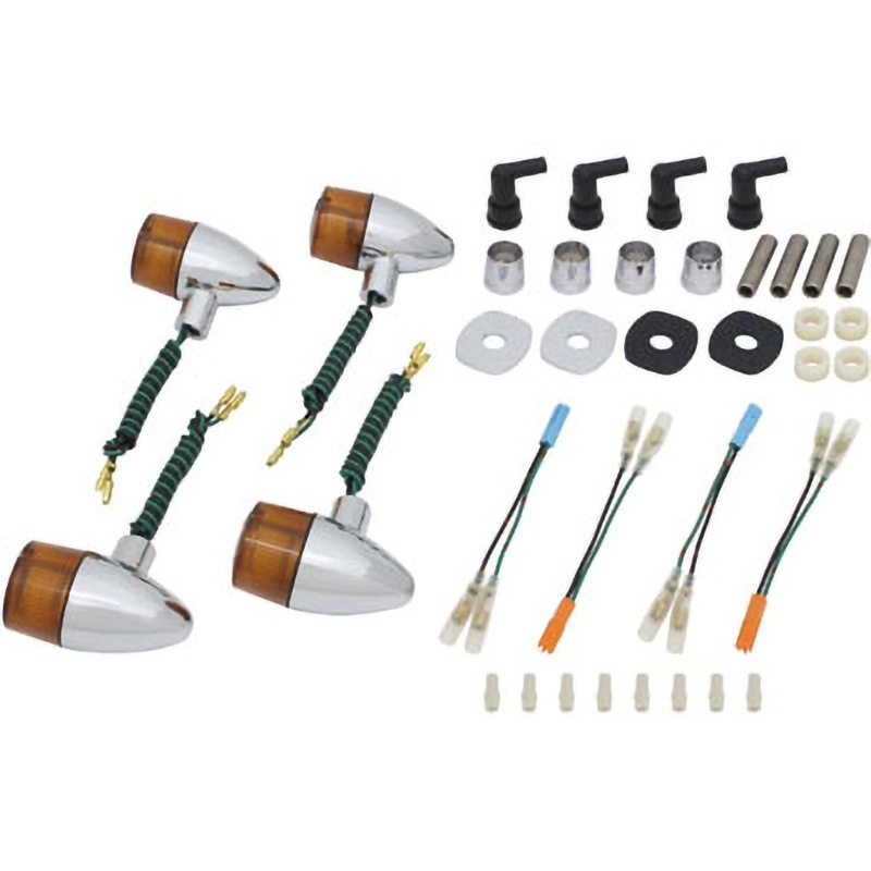 043098-53 クラシカル砲弾メッキ/オレンジ POSH Faith 主な適合車種W800   043098-53 13,845円