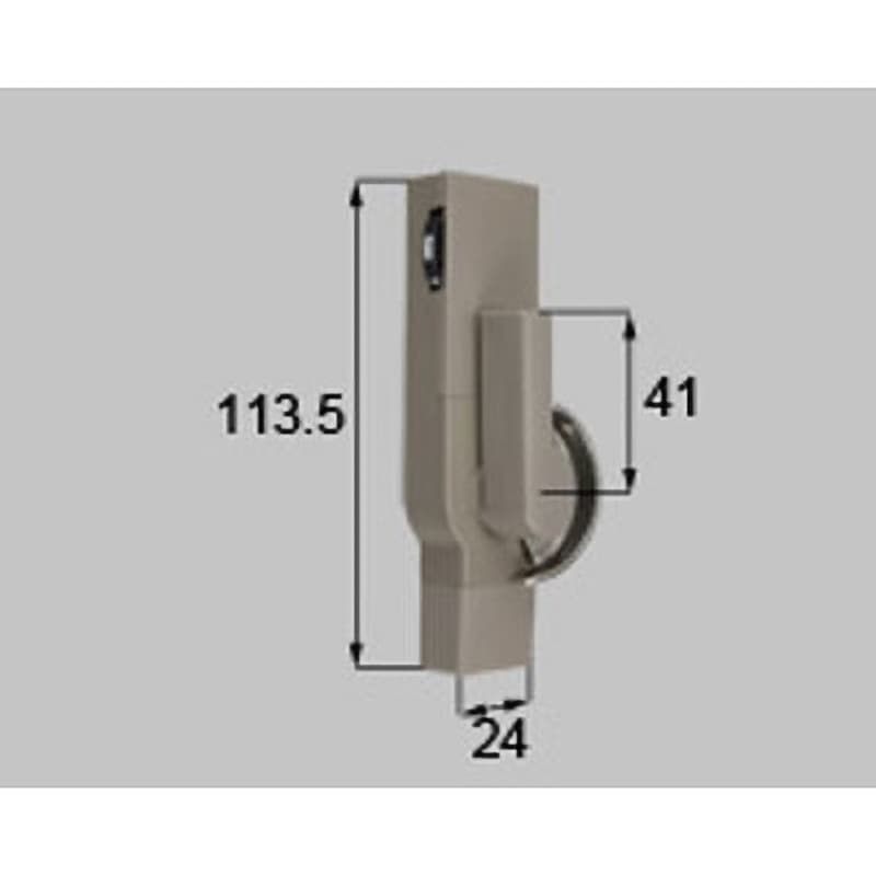 8AKEY81L ダイヤル式クレセント L=41mm 新日軽(LIXIL) L(左)勝手用 グレー系色   8AKEY81L