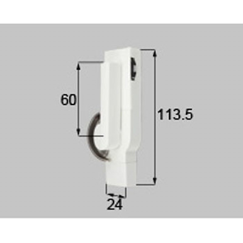 HAKEY82R ダイヤル式クレセント L=41mm 新日軽(LIXIL) R(右)勝手用 ホワイト色   HAKEY82R