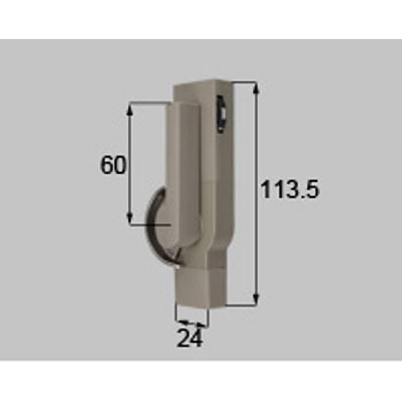 8AKEY82R ダイヤル式クレセント L=60mm 新日軽(LIXIL) R(右)勝手用 グレー系色   8AKEY82R