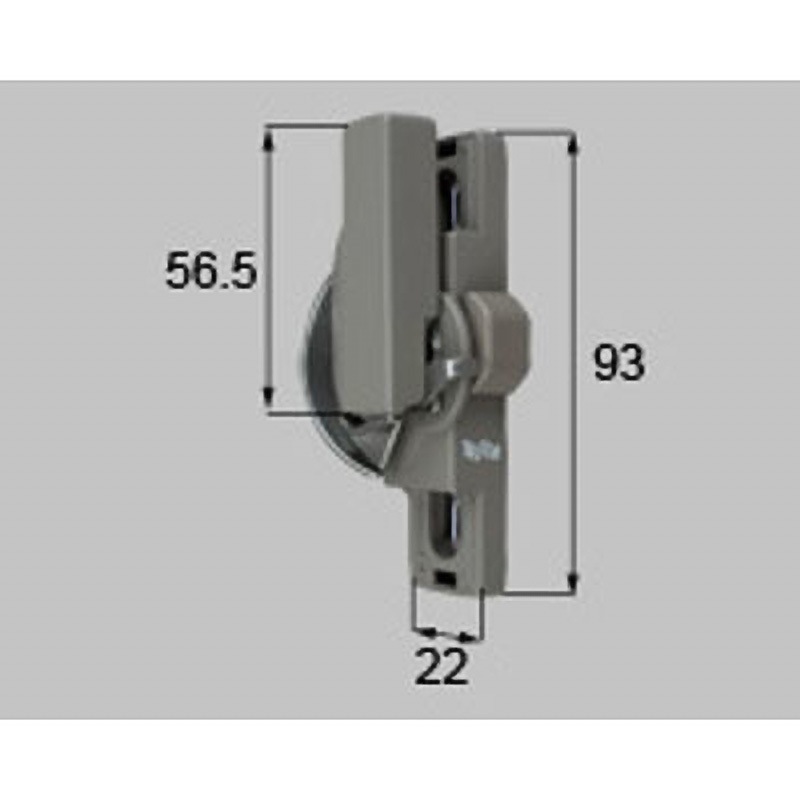 K-01L-BXJM クレセント小セット(防火) L TOSTEM(LIXIL) L(左)勝手用 グレー色 K-01L-BXJM