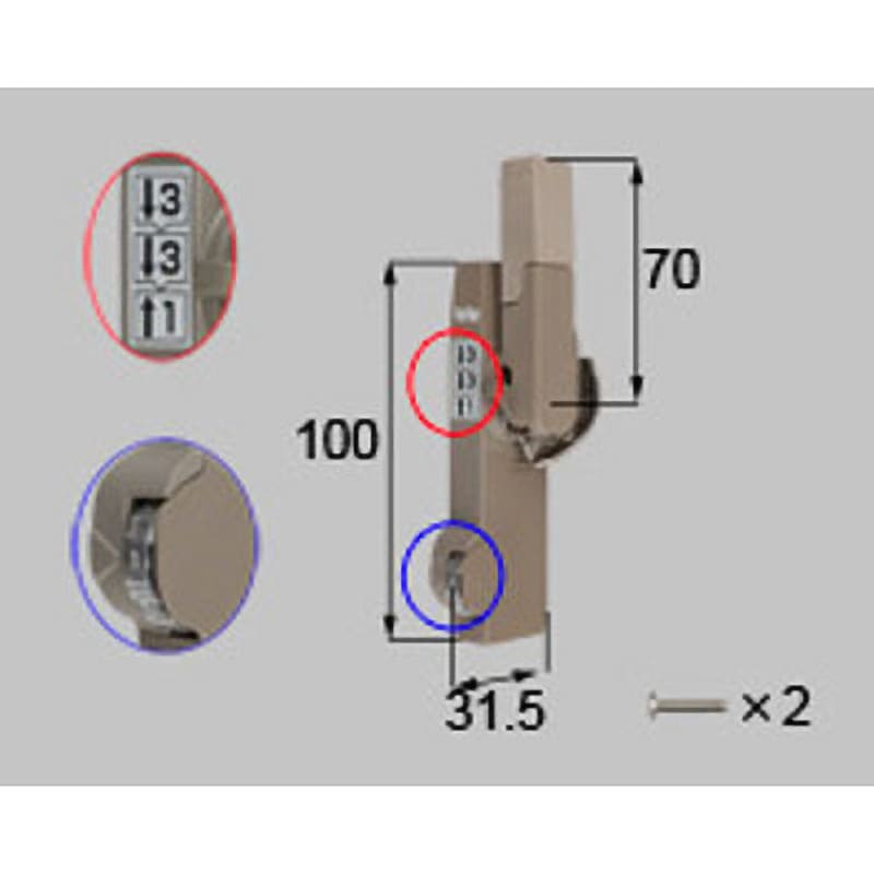 W-01062R-BZLY ダイヤル錠クレセント(中) R(*-01062R-BZLY) TOSTEM(LIXIL) グレー色 5,638円