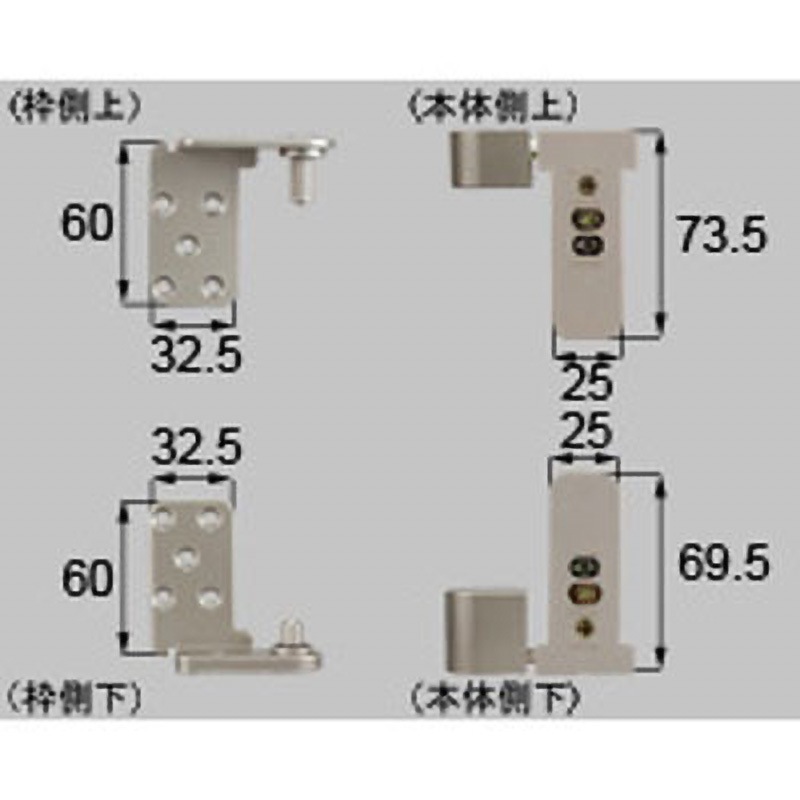 BD-0003L-MATM コンパクトピボット丁番セット(*-0003R-MATM) TOSTEM