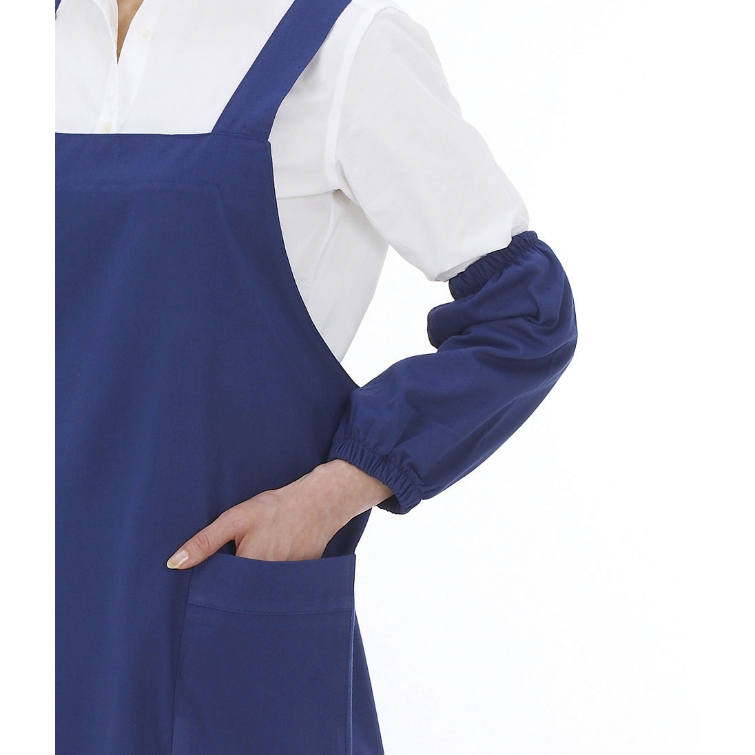 200023 防炎アームカバー 東京都葛飾福祉工場 ブルー色  1箱(10枚)