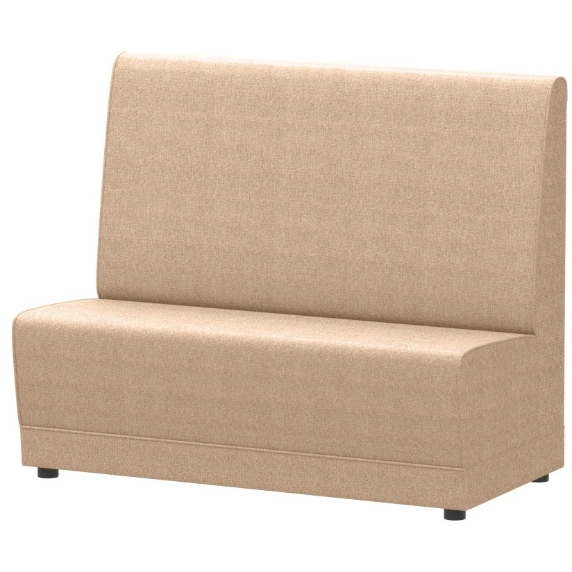 PD・SK-002・S12・H・AL_CL-36J システムソファ ハイバック(高さ1，000mm) 2人用(幅1，200mm) PVCレレザー張り ファミレスベンチ ボックスソファ 1台 オリバー 【通販モノタロウ】