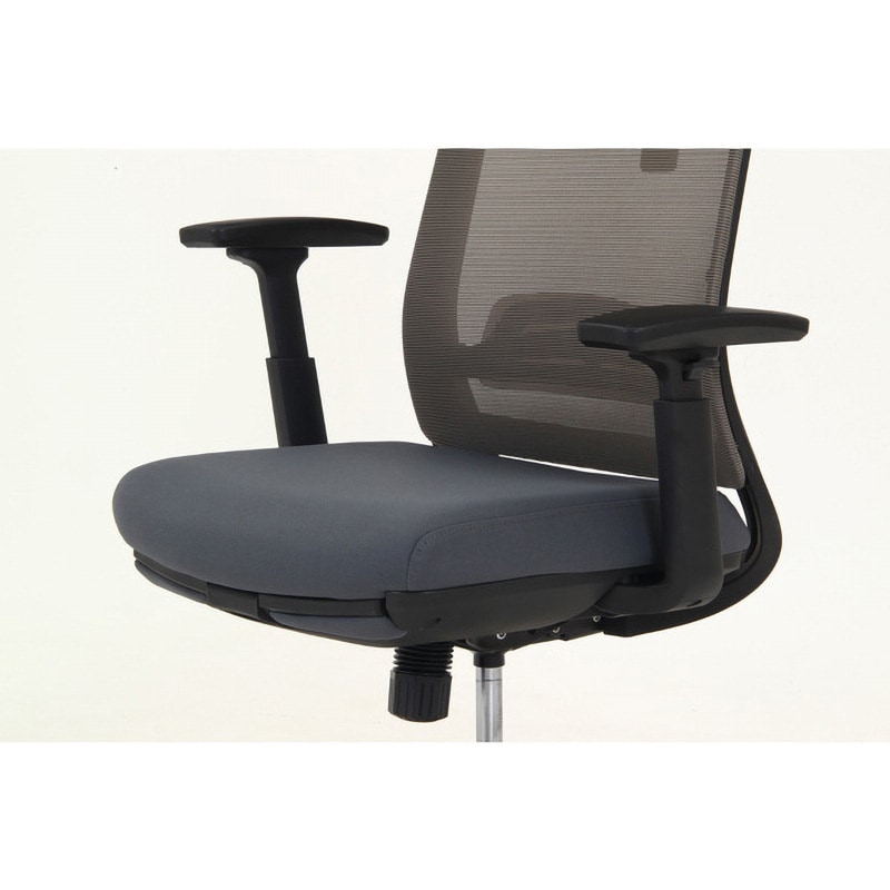 37915 オフィスチェア ダービット 不二貿易 キャスターあり 色GY