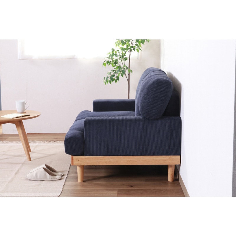 55093 コーデュロイソファ フェリーチェ 2P 不二貿易 色NV 本体幅