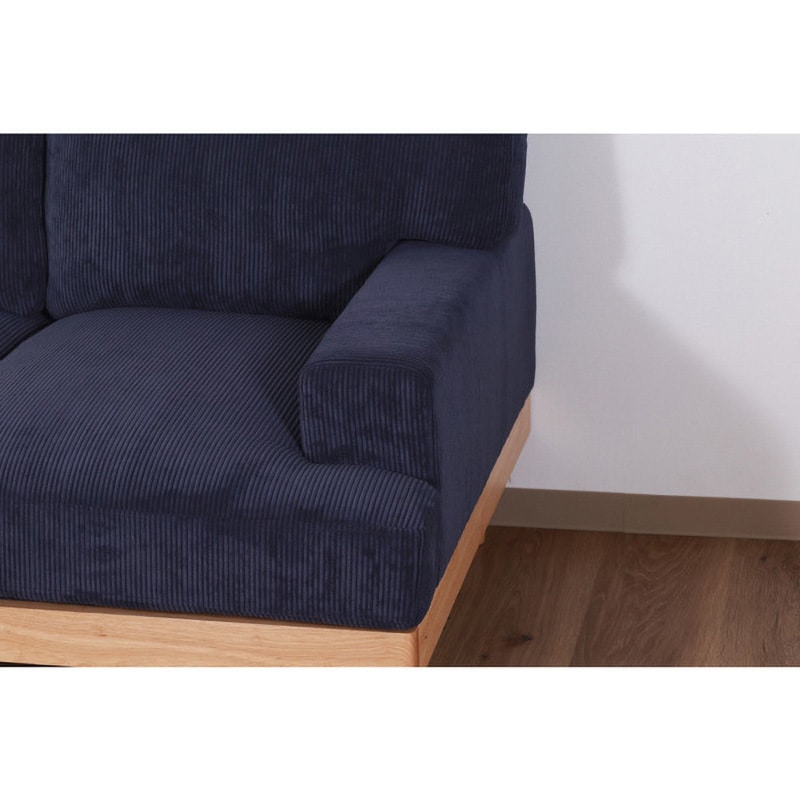 55093 コーデュロイソファ フェリーチェ 2P 不二貿易 色NV 本体幅