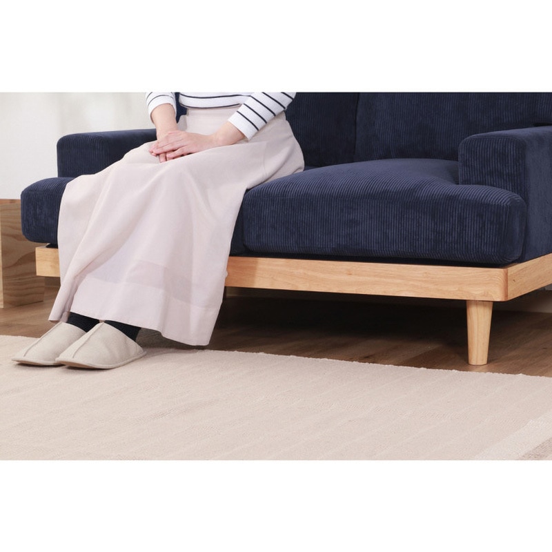 55093 コーデュロイソファ フェリーチェ 2P 不二貿易 色NV 本体幅