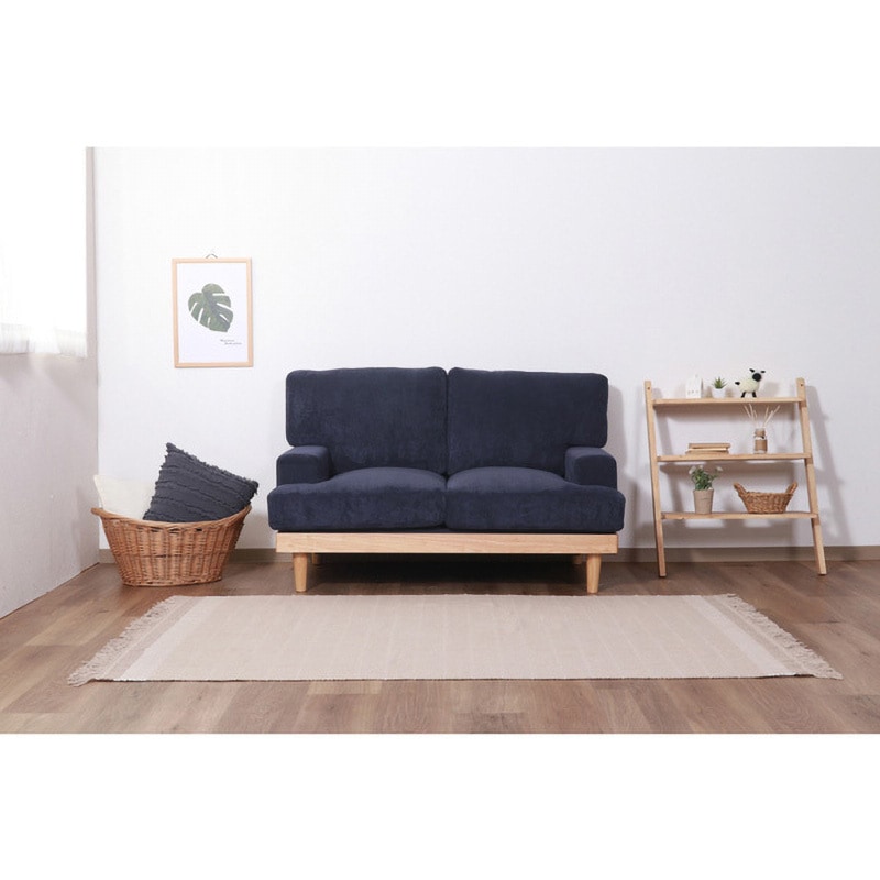 コーデュロイソファ　フェリーチェ　２Ｐ　ＮＶ 55093 コーデュロイソファ フェリーチェ 2P 不二貿易 色NV 本体幅