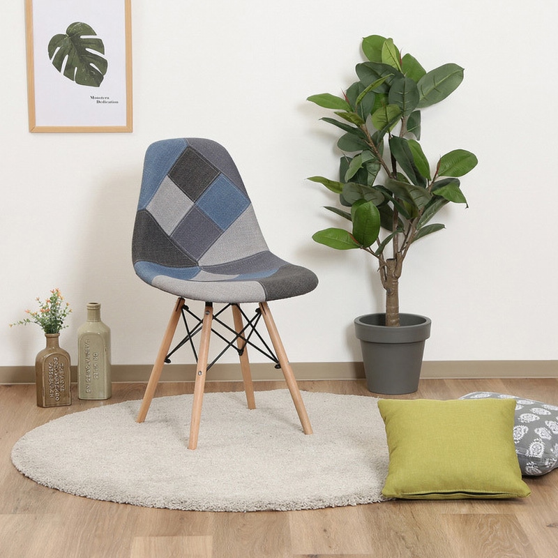 70585 イームズ パッチワークシェルチェア 1台 不二貿易 【通販