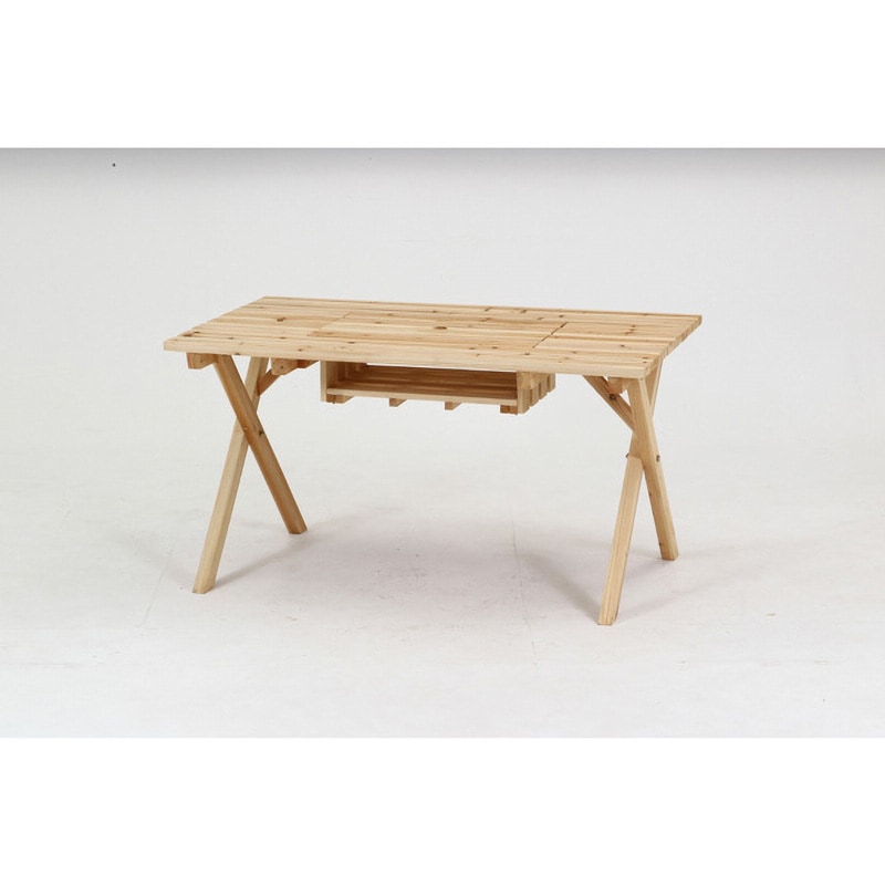 84524 BBQテーブル&ベンチセット コンロスペース付 NA 1台 不二貿易 【通販モノタロウ】