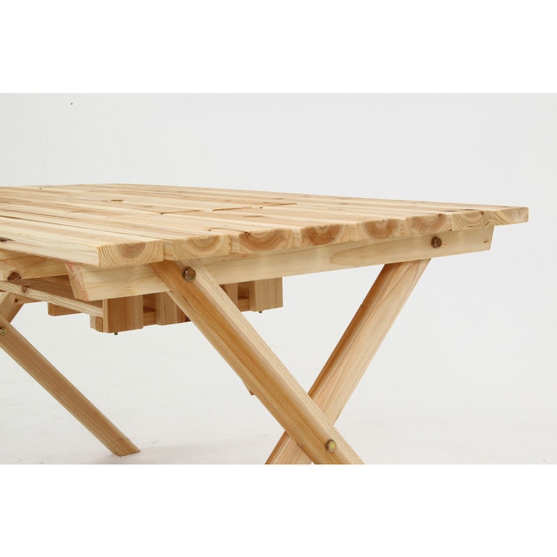 84524 BBQテーブル&ベンチセット コンロスペース付 NA 1台 不二貿易 【通販モノタロウ】