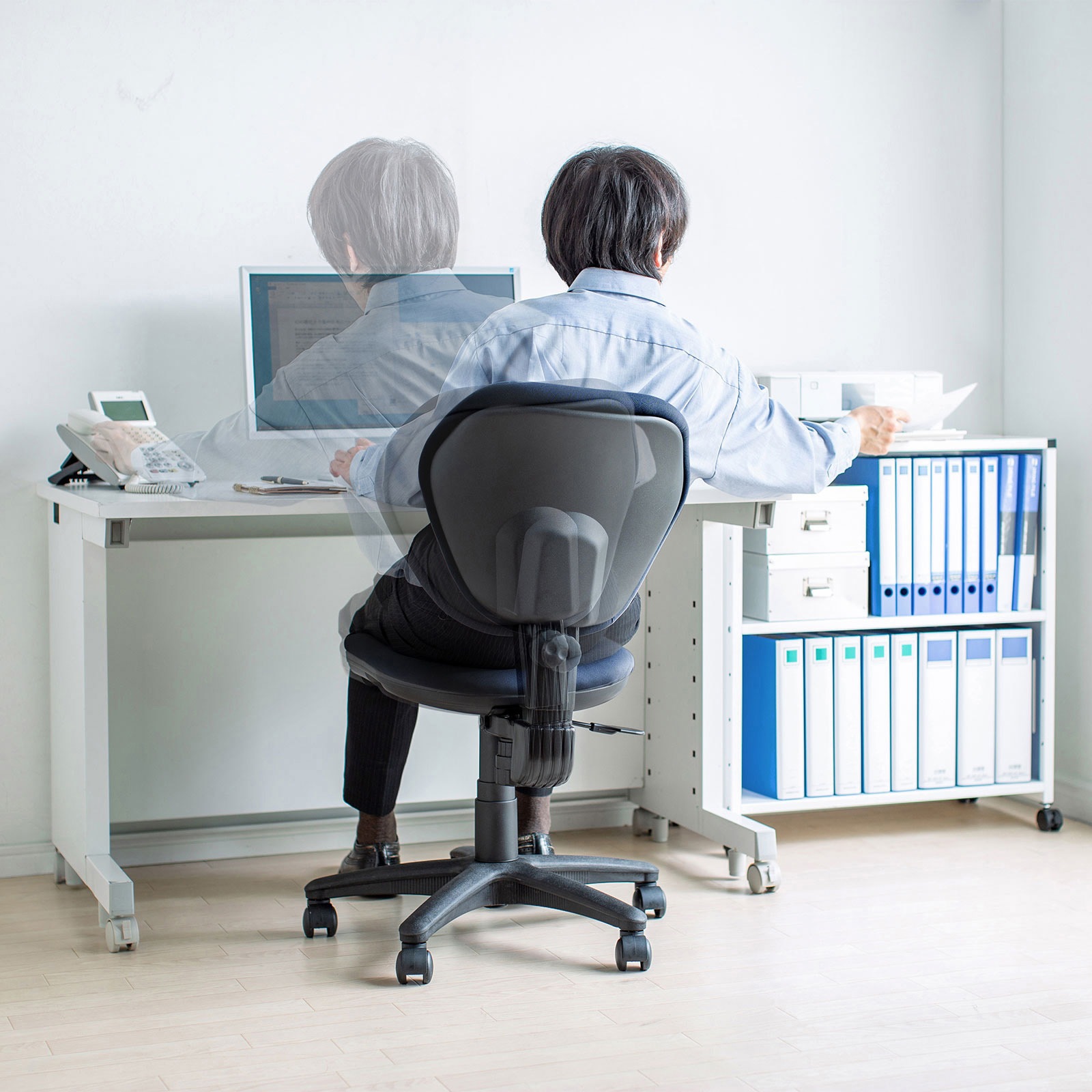 サンワサプライ SNC-T162BL オフィスチェア メーカー在庫品