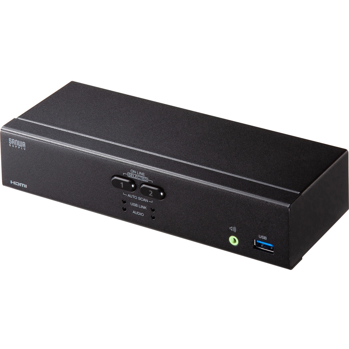 SW-KVM2U3HD パソコン自動切替器 サンワサプライ ケーブル長1.8m