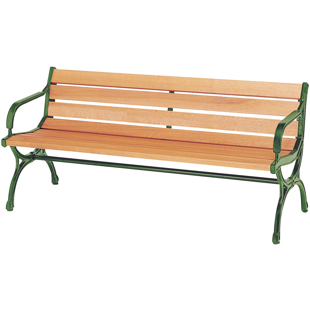 CW-11A ウッドベンチ背付き肘付き 1台 弘益 【通販モノタロウ】