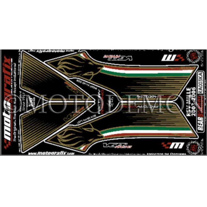 RA003KA REAR BODY PAD MOTO GRAFIX (モトグラフィックス) 適合車種APRILIA RSV1000R /FACTORY(03-06)   RA003KA