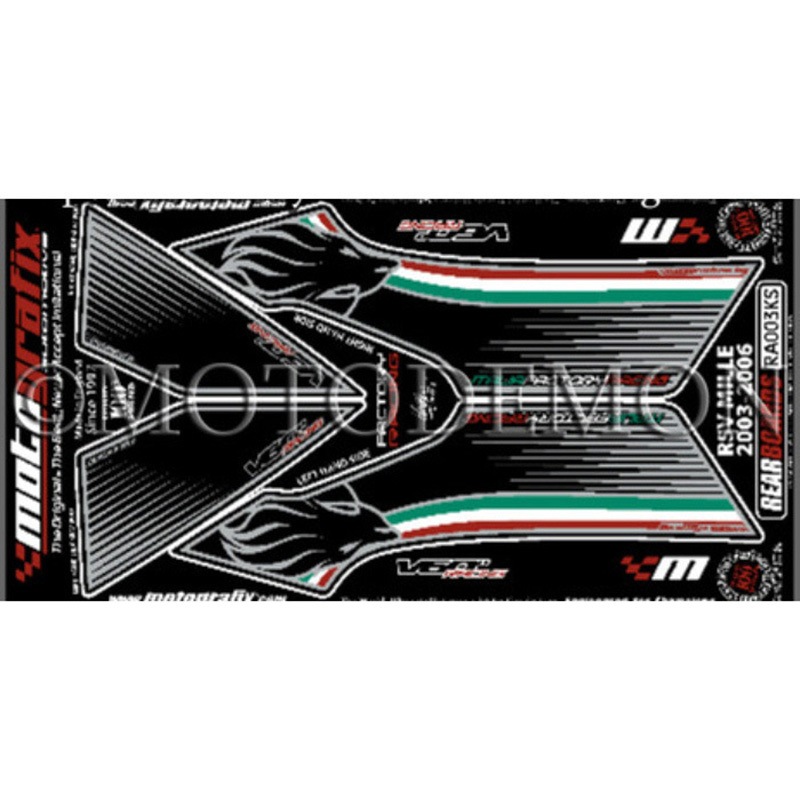 RA003KS REAR BODY PAD MOTO GRAFIX (モトグラフィックス) 適合車種APRILIA RSV1000R /FACTORY(03-06)   RA003KS