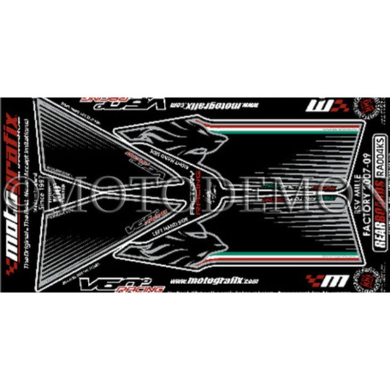 RA004KS REAR BODY PAD MOTO GRAFIX (モトグラフィックス) 適合車種APRILIA RSV1000R/FACTORY(07-)   RA004KS